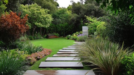 Serene Stone Path