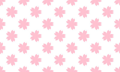 Soft Pastel Pink Japanese Sakura Seamless Vector Pattern for Wedding, Spring Celebration, and Elegant Japanese Design