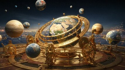 Celestial Mechanism with Planets in Cosmic Setting - Powered by Adobe