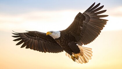 Obraz premium Majestic eagle soaring