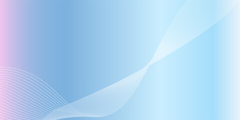 Abstract blue gradient background with shining lines waves. Minimalist background for banner, poster, cover, brochure,modern,simple mode type2