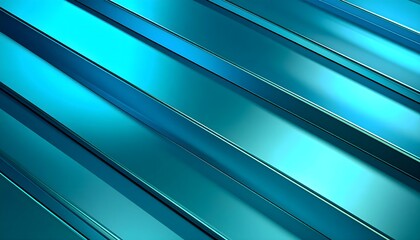 Obraz premium Abstract metallic gradient with cyan and blue tones