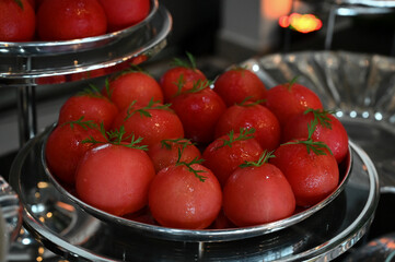  tomatoes in a bowl, fresh tomatoes, bowl, red tomatoes, skinless tomatoes, peeled tomatoes,...