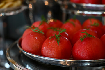  tomatoes in a bowl, fresh tomatoes, bowl, red tomatoes, skinless tomatoes, peeled tomatoes,...