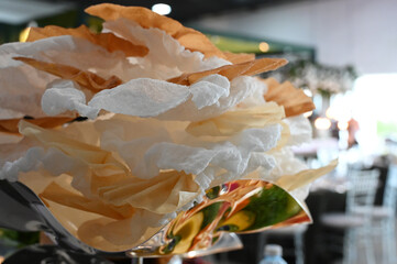 close up of crispy chips, crispy chips, exotic food, haute cuisine, gastronomy
