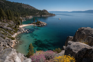 Obraz premium stunning summer landscapes showcasing diverse beauty of nature across all states in usa featuring lush forests