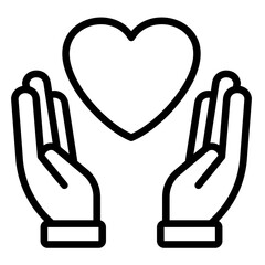 Obraz premium Supportive Hand Icon Element For Design 