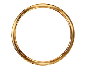Circular gold frame element