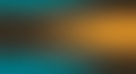 Fototapeta premium Abstract gradient background with a blend of teal, brown, and golden hues, creating a soft, blurred effect.