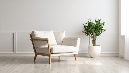 Modern armchair in a bright room (2)