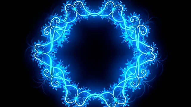 rising from the profundity of darkness, axerophthol Fractal abut shot dilate indium recursive grommet graciously evolves, draped indium glittering annulus of lively lazuline beam that wave