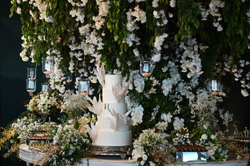 wedding cake, chinese new year, new year, banquet, year-end party, new year party, table cake,...