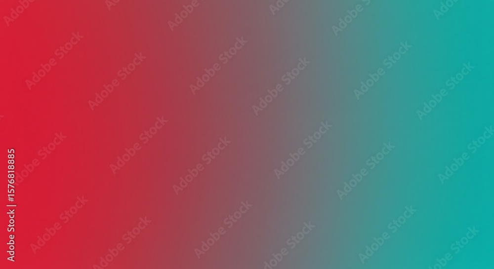 Poster gradient background transitioning from red to teal, creating a smooth color blend.