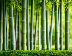 Fototapeta premium Beautiful Arrangement of Bamboo Stalks