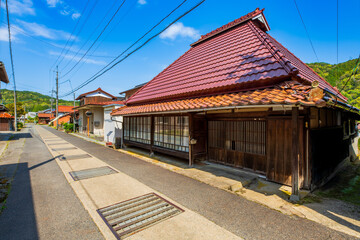 山口県　重伝建　佐々並の町並み