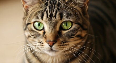 close up portrait of a cat