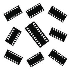 Fototapeta premium Collection of Film Strips Nostalgia, Cinema, and Movie Memories