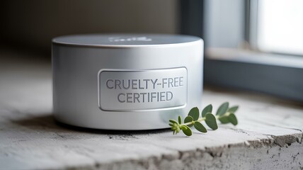 Promoting ethical beauty with a certified cruelty free skincare product photography