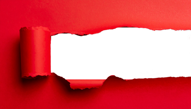 破れた紙のフレーム