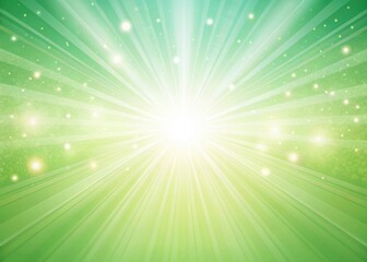 Soft pastel green gradient background with gentle rays of light radiating from the top
