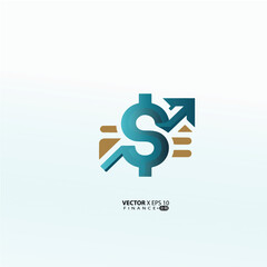 minimalist finance logo features a clean, modern design symbolizing growth, trust, and professionalism. 