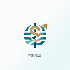 minimalist finance logo features a clean, modern design symbolizing growth, trust, and professionalism. 
