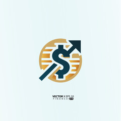 minimalist finance logo features a clean, modern design symbolizing growth, trust, and professionalism. 