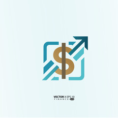 minimalist finance logo features a clean, modern design symbolizing growth, trust, and professionalism. 