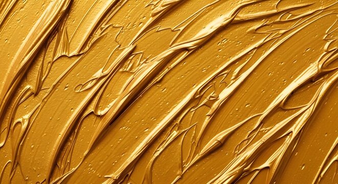Rich Gold Metallic Paint Strokes and Textured Surface,Luxurious Abstract Background with Elegant Shine.,Capturing Opulence and Artistic Detail