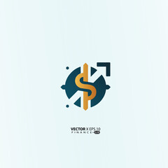 minimalist finance logo features a clean, modern design symbolizing growth, trust, and professionalism. 