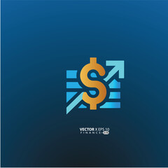 minimalist finance logo features a clean, modern design symbolizing growth, trust, and professionalism. 