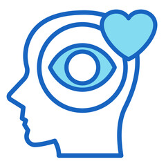 Self-Awareness  Icon Element For Design
