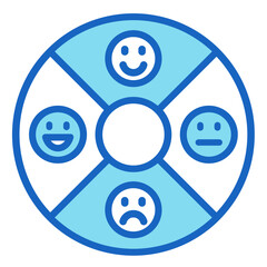 Emotion Wheel  Icon Element For Design
