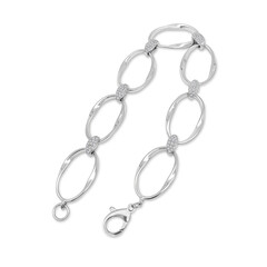 Metallic chain links on a white background, symbolizing strength and connection