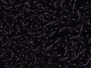 Background with abstract forged carbon fiber vector pattern with randomly arranged dark purple and black fragments, creating a modern and futuristic texture.