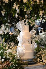 wedding cake, chinese new year, new year, banquet, year-end party, new year party, table cake,...