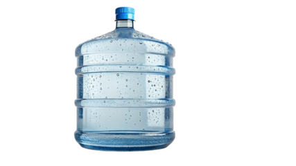 5 litter bottle of mineral water isolated on transparent background