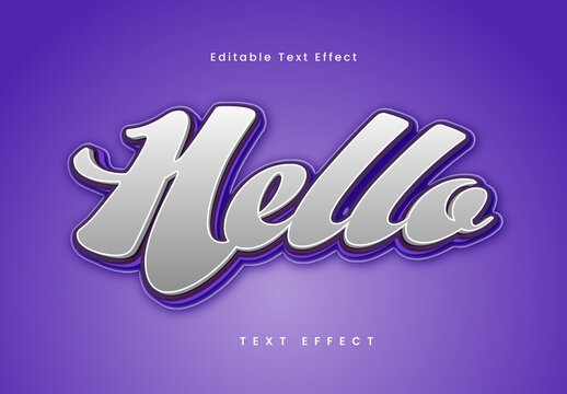 Fun And Friendly Hello Cartoon Text Effect