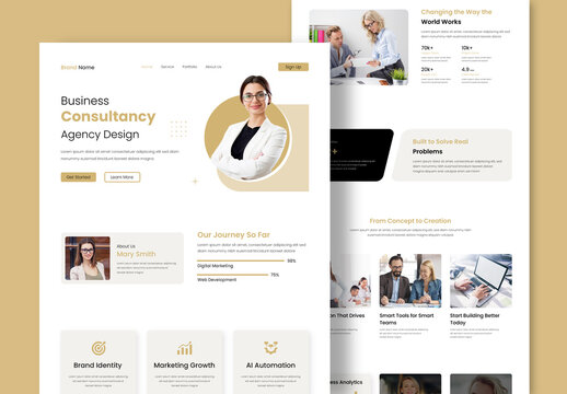 Startup Business Landing Page Design