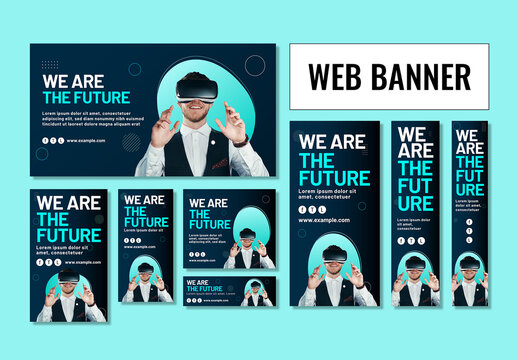 Virtual Reality Promotion Web Ad Banners