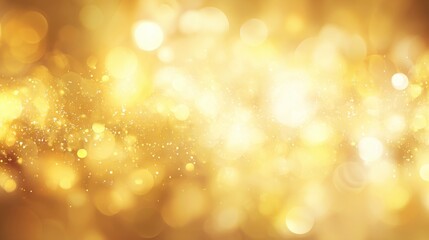 Fototapeta premium Vibrant Festive Golden Bokeh Background for Celebrations, Events, and Special Occasions with Bright and Shimmering Light Effects