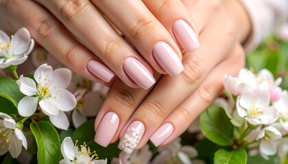 Fototapeta premium pink manicure