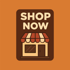 A call to shop with a touch of the old days &mdash; Vintage Style Poster