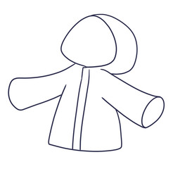 レインコートの線画