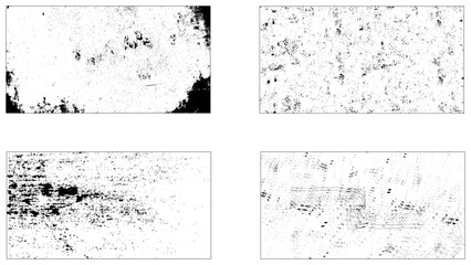 Dirty borders collection on white background. Design elements for banner, poster, flyer, invitation, card, social networks, blog posts, stories.
