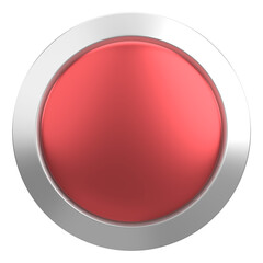 Circle button. Price tag. 3D illustration.