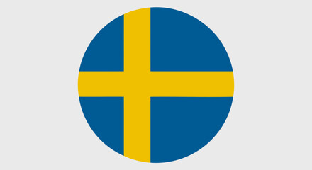 Obraz premium Iconic Swedish Flag Depicting National Identity and Cultural Heritage Symbolism