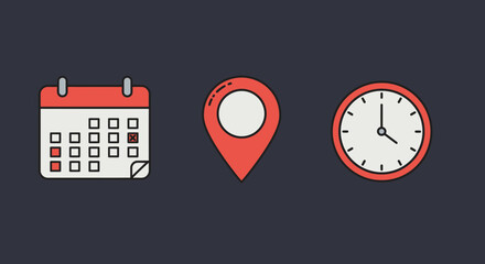 Stylized illustration showcasing essential planning and scheduling elements