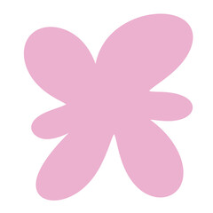 Pink Starburst Abstract Organic Shape PNG