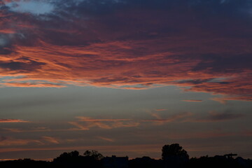 sunset in the clouds